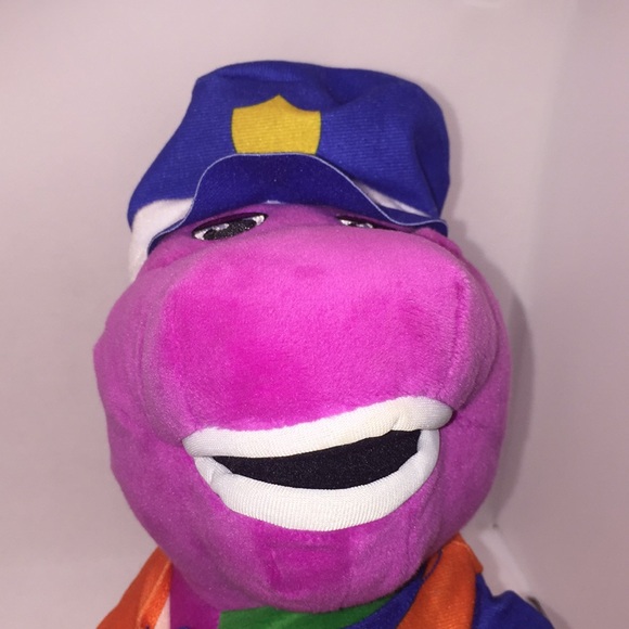 Barney Fisher-Price 13” Barney and Friends Plush Crossing Guard Stuffed … - Picture 4 of 12